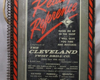 1946 The Cleveland Twist Drill Co., READY REFERENCE .