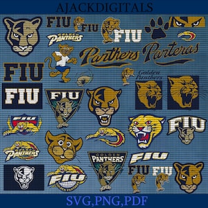 High Quality FIU SVG, Athletics, Football, Golden Panthers SVG,  University, College, Ready For Cricut, Digital File.