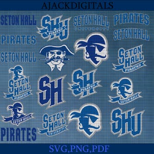 High Quality Seton Hall College SVG, Football, Pirates SVG, Athletics, Basketball, University, Ready For Cricut, Digital File.