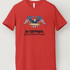 No Fireworks. Only Broken Treaties PNG – Indigenous Eagle Design, Patriotic Digital Download for Sublimation & Crafts