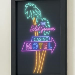 Solid Grooves Ibiza Poster – Minimal Tech House Party Wall Art, DC10 Inspired Club Print, Underground Rave Decor