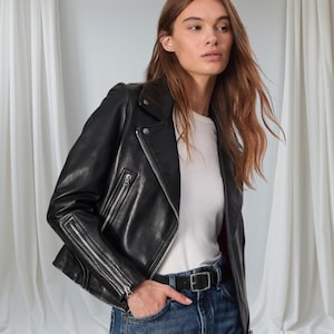 Women Leather Jacket - Stylish Genuine Leather Jacket - True Italian Leather