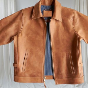 Goat Skin Leather Jacket - Etsy