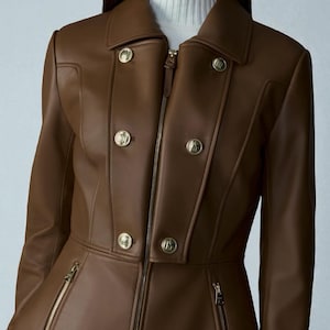 Women Leather Jacket - You can give your size for perfect fit - True Italian Leather