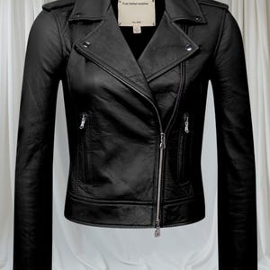 Handmade Women Leather Jacket | Premium Goat Leather | Gift For Women | True Italian Leather