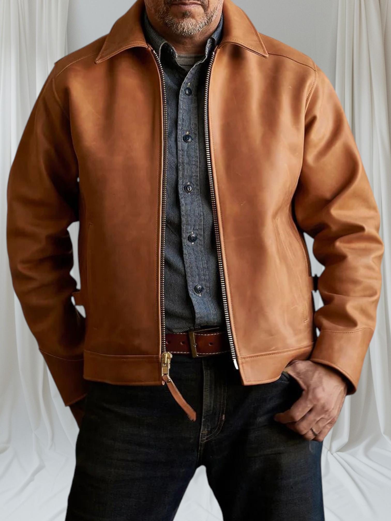 Handmade Italian Goat Leather Jacket - Custom Fit - Etsy