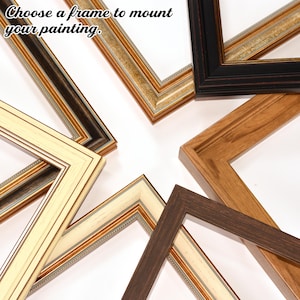 Canvas Floating Frame Solid Wood Vintage Style Custom Size Gallery Wall Frame Deep Edge Art Display