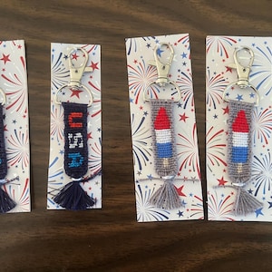 4th of July Independence Day keychains