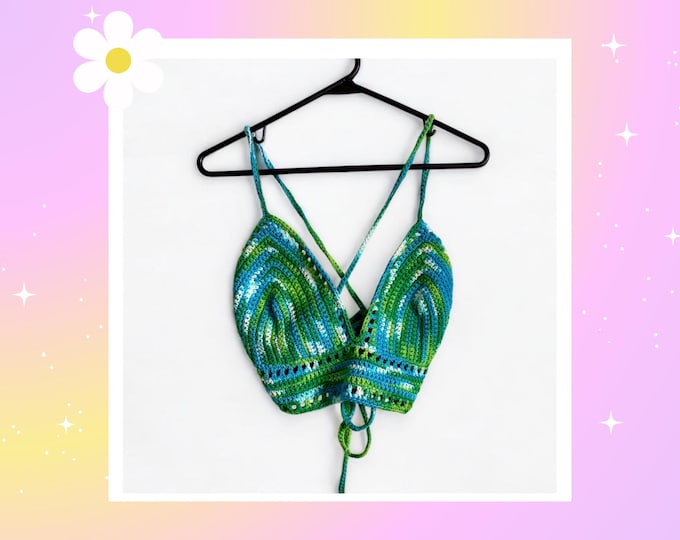 Featured listing image: Custom Crochet Lilly Crop Top