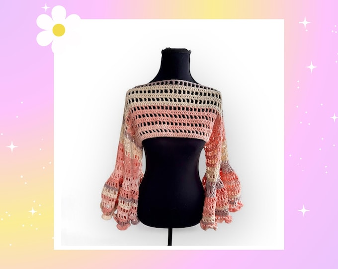 Featured listing image: Custom Crochet Olivia Shrug