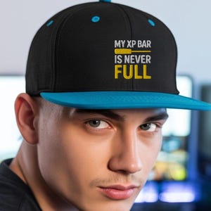 Casquette Gamer XP Bar - Niveau de Progression RPG - Cadeau Geek Motivant - Accessoire Gamer Unique - Style Rétro Gaming - Livraison France
