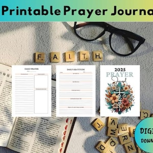 Printable Prayer Journal | Faith-Based Daily Devotional | Christian Gratitude & Reflection Pages | Digital Download”
