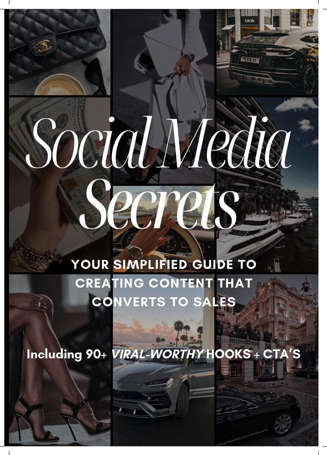 Social Media Content Planner & Marketing Guide | 90+ Viral Hooks, Reels ...