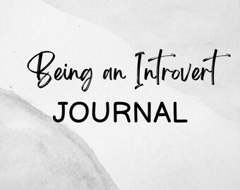 Introvert Journal, Self-Care Workbook, Mindfulness, Anxiety Relief (Canva PDF)
