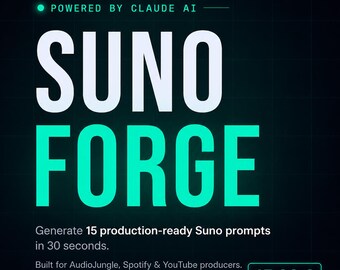 Suno AI Prompt Generator Tool | Claude AI Music Prompts (HTML Download)