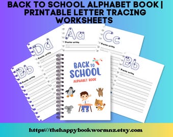 Alphabet Tracing Worksheets: Back to School ABC Practice (Printable PDF)