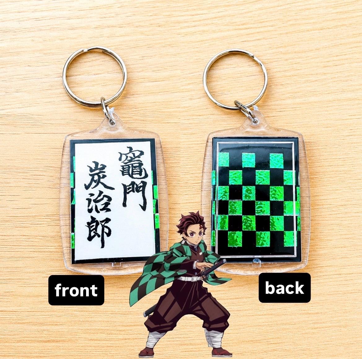 Demon Slayer Keychains of Calligraphy Art 