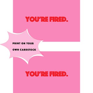 Postales dobles imprimibles para la Casa Blanca con citas contundentes de J.D. Vance y John Cornyn sobre Trump. ¡Estás despedido!