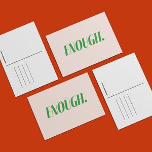 That's enough. Quite enough. Ides of Trump printable 4x6 Postcard - It's a postcard protest!