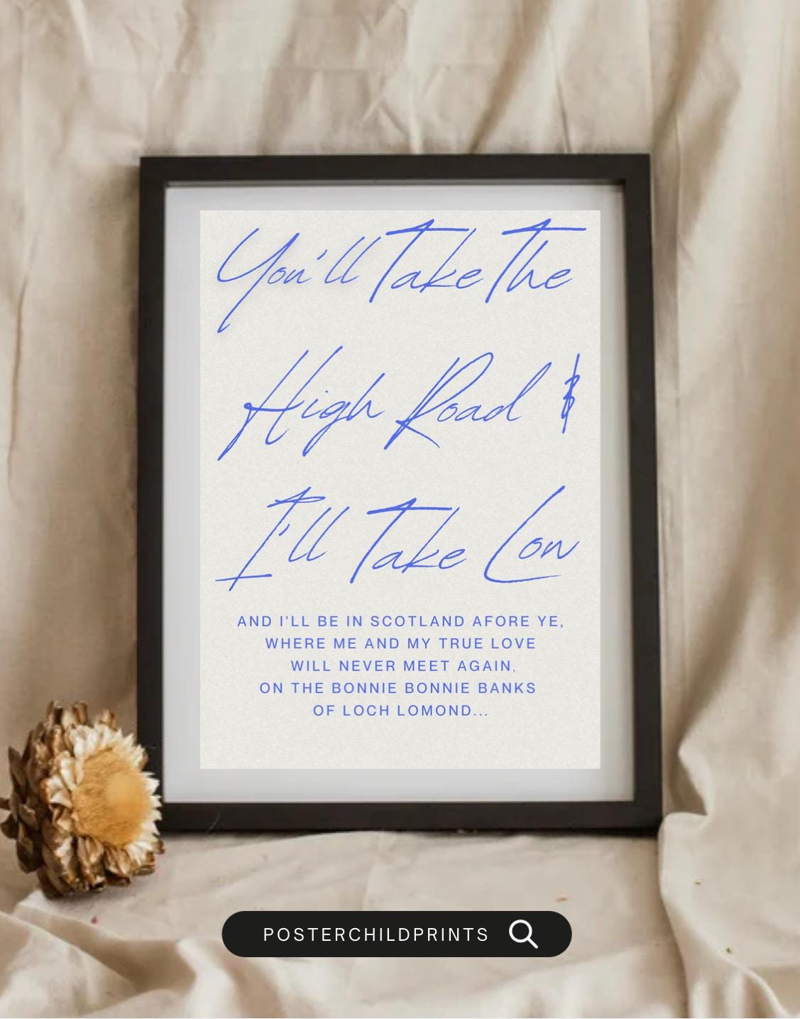 Paroles De Chanson Runrig Greatest Flame Encadrées - Stunning Framed Lyrics