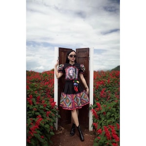 Vintage Lanna TRADITIONAL CLOTHES SET - Tribal Costume Set - Tai Dam Tribe Dress - Thai Lanna Dress - Thai Dress Set