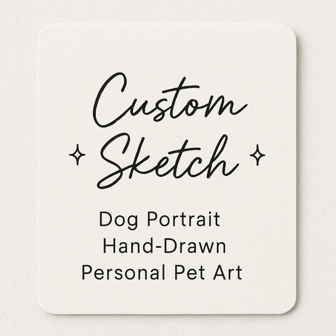 Custom Dog Portrait | Hand-drawn Pet Sketch | Pen & Ink Dog Drawing ...
