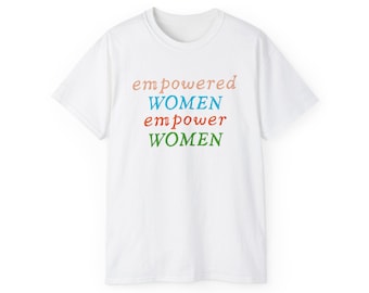 Koszulka damska o klasycznym kroju Empowering Women, dla dorosłych, unisex, S/M/L/XL/XXL
