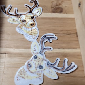 1 Iron on/Sew on Deer/Stag Patch