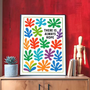 Motivational Quote Print: Matisse Style, Positive Affirmation (Digital Download)