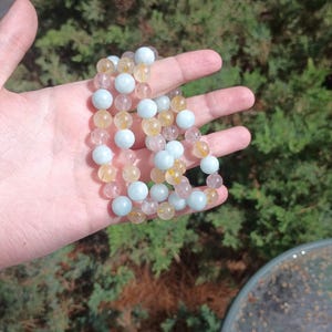 Pansexual Pride Crystal Bracelet