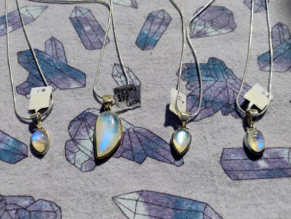 Moonstone Pendant Necklace - Pick Your Own!