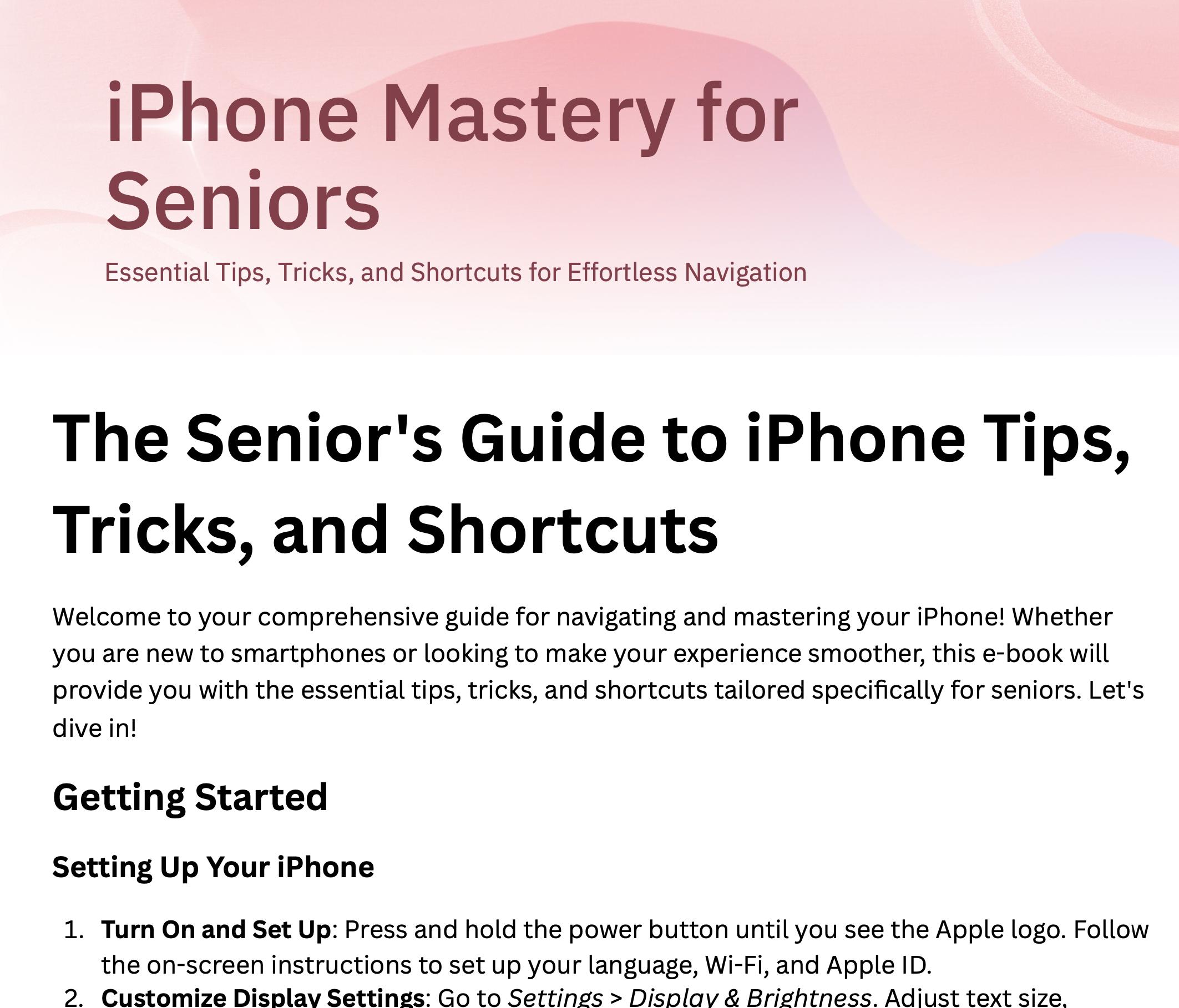Apple iPhone Tips and Shortcuts for Seniors Seeking Helpful Tech Guide ...