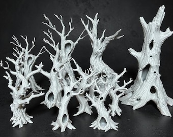 Set of Plastic Trees and Bushes for Farm Diorama, Vintage Farm