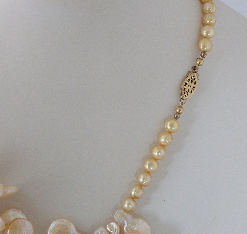 Freshwater Keishi Pearl Necklace with 14kt Gold Clasp | Etsy