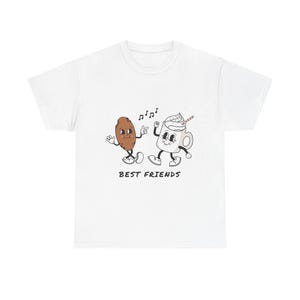 Best Friends uniseks zwaar katoenen T-shirt, leuk vriendschapsshirt, cadeau voor vrienden, leuk grafisch T-shirt, zomeroutfit, vrijetijdskleding