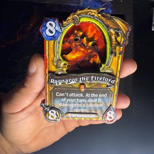 Ragnaros il Signore del Fuoco shadow box Hearthstone