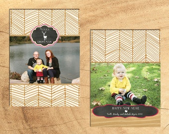Merry Christmas, Printable Holiday Card, Christmas Photo Card, DIY design, photo card, family card, christmas card template