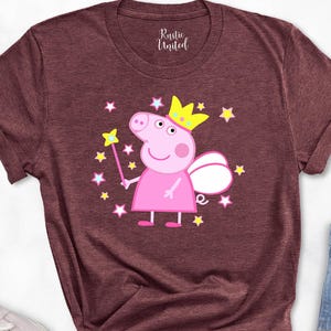 Peppa Pig Shirt For Adult, Toddler, Girl, Peppa Pig Family Shirt, Peppa Pig Birthday Outfit, Disney Inspired, Women&#39;s Disney Shirts