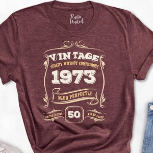 50th Birthday Shirt, 50th Birthday Gift, Vintage 1975, Funny 50th Birthday Party Shirt, Gift For 50 Years Old, Custom Birthday Shirt For Him