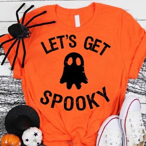 Funny Halloween Shirt,Let&#39;s Get Spooky,Family Matching Halloween Shirt,Halloween Party,Halloween Gifts,Custom Halloween Shirt,Ghost Shirt