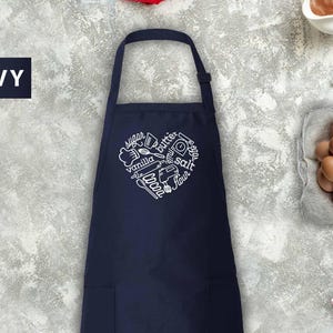 Baking Heart Apron,Pastry Chef Gift, Kitchen Essentials for Her
