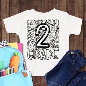 Second Grade Back To School Shirt For Girls And Boys, Back To School Outfit, First Day Of The School, Hello School,Happy First Day of School