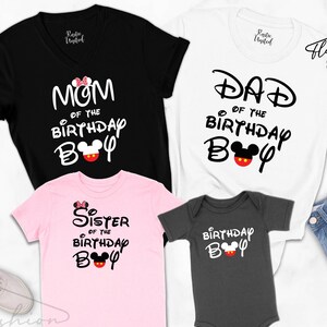 Disney Birthday Shirts, Birthday Squad Shirts, Mom, Dad, Sister of the Birthday Boy Shirts, Disney Family Shirts, Birthday Crew Shirts