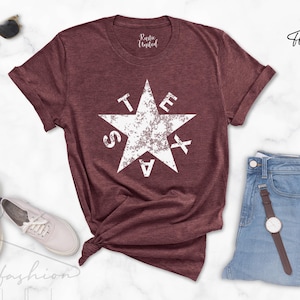 Texas Shirt, Distressed Texas Lover Gift, Texans T-shirt, Texas State Shirt, Texas Pride Shirt, Texas Home Shirt, Texas Tee, Texas Star Tee