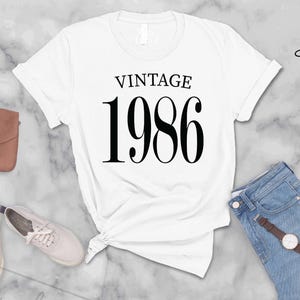 37th Birthday Shirt, Vintage 1986 Shirt, Custom Birthday Gifts, Vintage 37th Birthday Gift For Women Men, Birthday Party Tee, Birthday Gifts