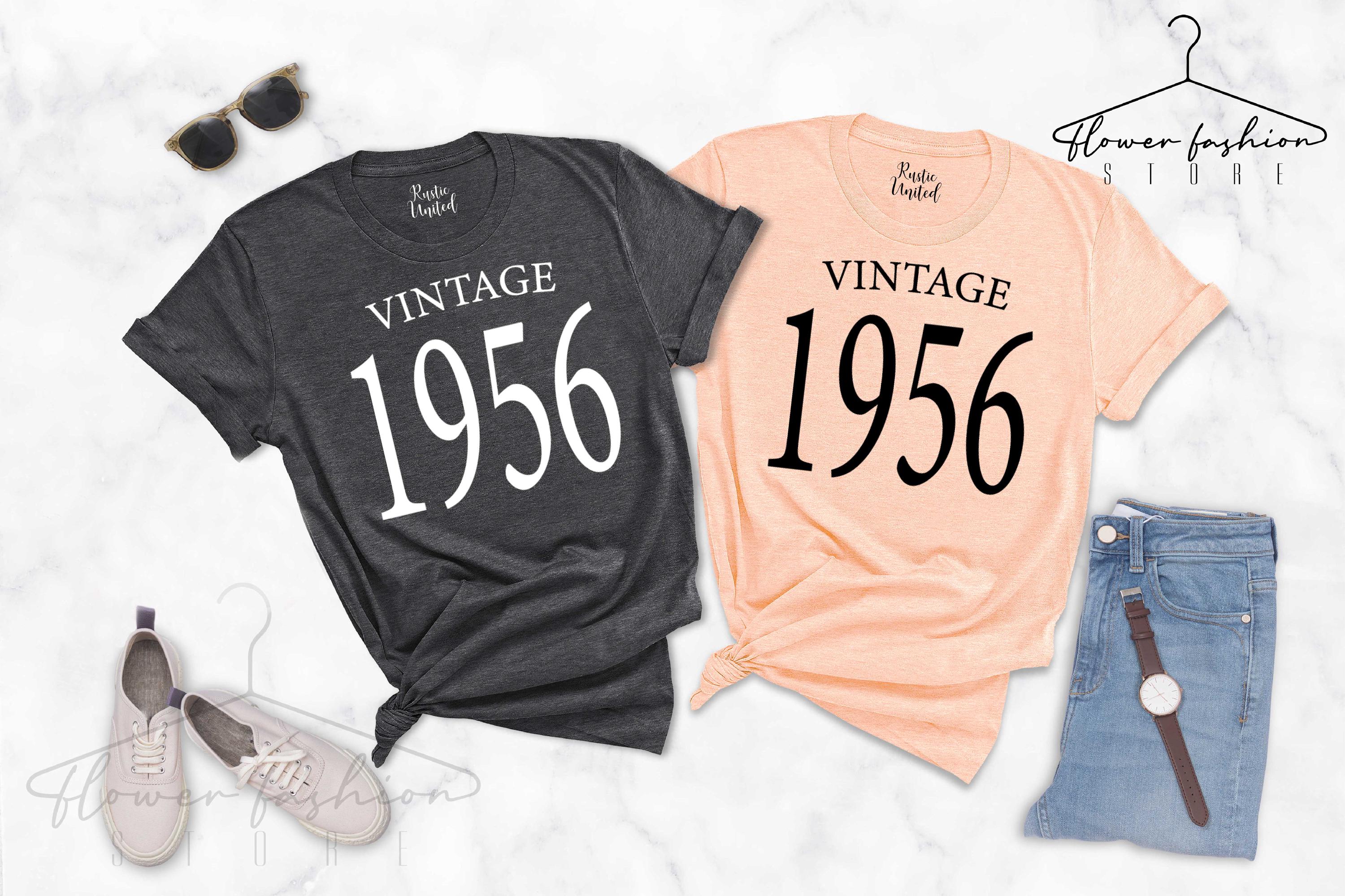 1956 Vintage 69th Birthday Shirt For Men - Custom Retro Birthday Tee Gift - View #13