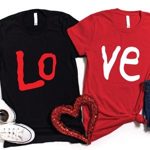 Couple Valentine Shirt, Valentines Day Gift, Lovers Shirt, Matching Couple Love Outfit, Matching Gift For Valentines, T-shirt For Couples