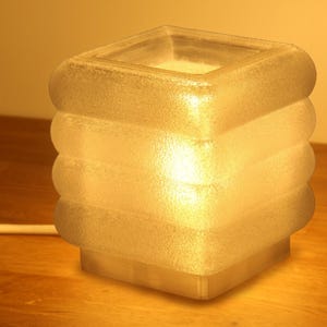 Lampe à poser Minimaliste Blanc Givré