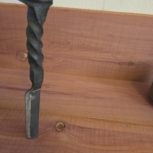 Forged Railroad spike knife
