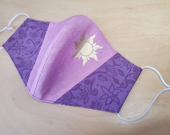 Rapunzel Princess Costume Inspired Cotton Face Mask